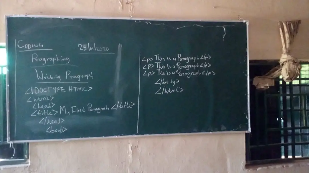 green chalk board with black text